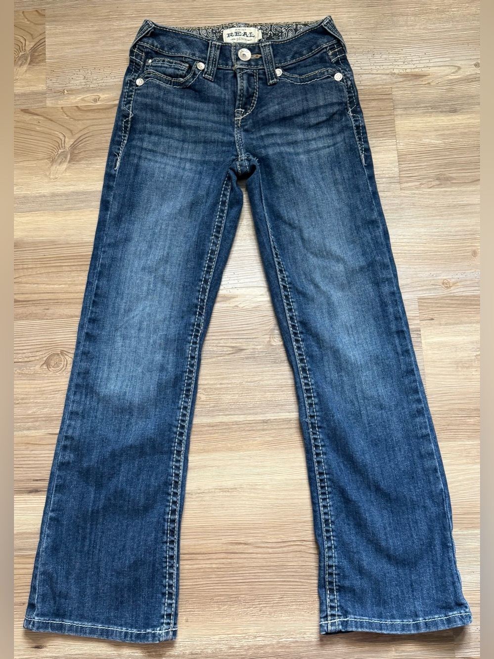 Ariat REAL denim bootcut jean Girls size 8